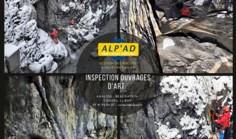 Inspection d'une galerie technique par ALP'AD à Chambéry
